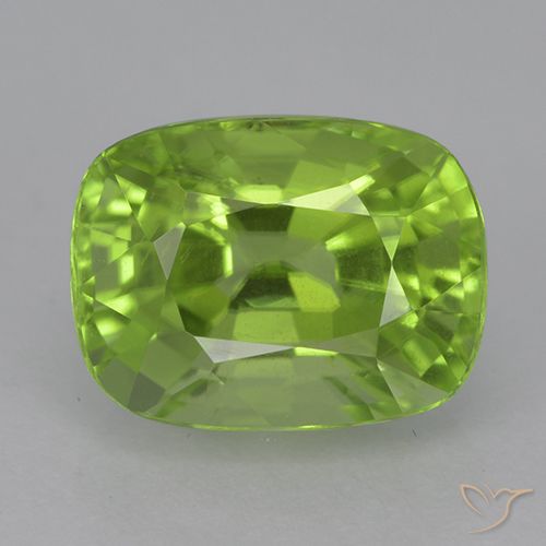 2.09ct طبيعي أخضر حيوي زبرجد, وسادة, VVS-VS