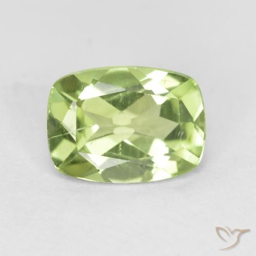 1.08ct طبيعي أخضر متوسط زبرجد, وسادة, قليلا جدا