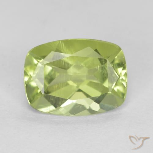 1.26ct طبيعي ليمون اخضر زبرجد, وسادة, VVS-VS