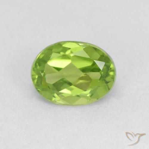 1.84ct طبيعي أخضر حيوي زبرجد, بيضوي, قليلا جدا