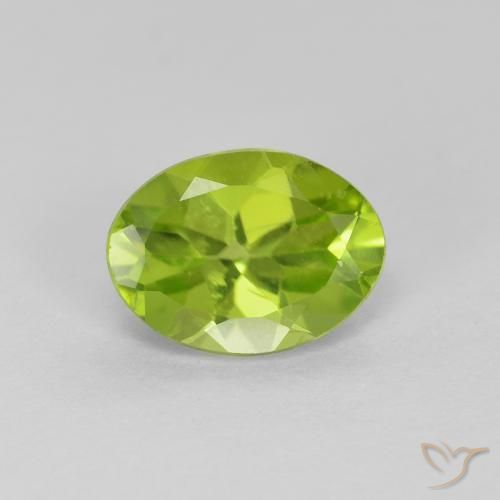 1.16ct طبيعي أخضر حيوي زبرجد, بيضوي, قليلا جدا