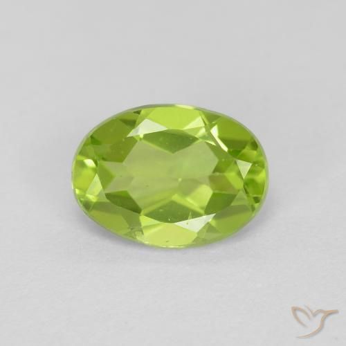 1.31ct طبيعي أخضر حيوي زبرجد, بيضوي, VVS-VS