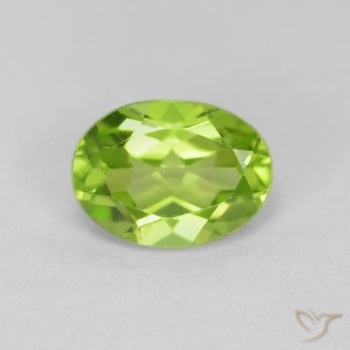 1.44ct طبيعي أخضر حيوي زبرجد, بيضوي, VVS-VS