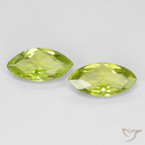 1.24ctw طبيعي أخضر متوسط زبرجد, ماركيز, VVS-VS