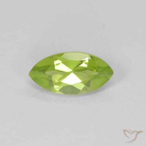 0.72ct طبيعي أخضر متوسط زبرجد, ماركيز, قليلا جدا