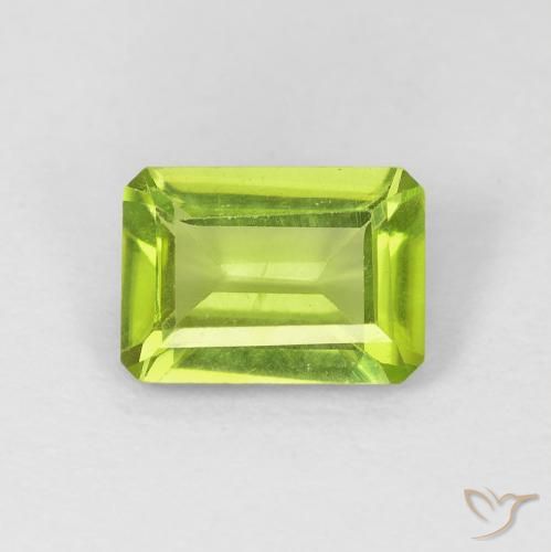 0.95ct طبيعي اخضر زاهى زبرجد, قص الزمرد, VVS-VS