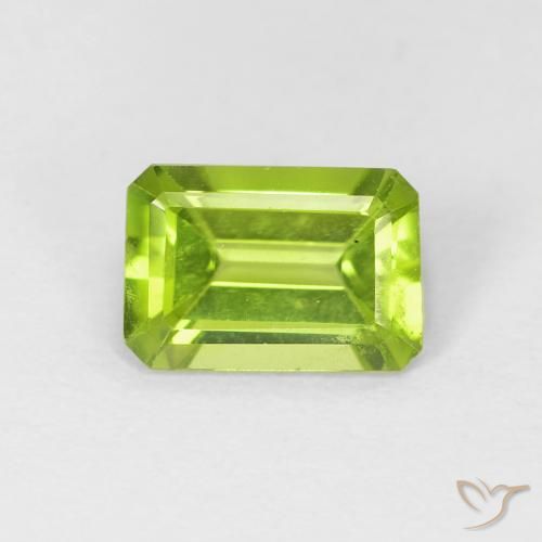 0.93ct طبيعي اخضر زاهى زبرجد, قص الزمرد, VVS-VS