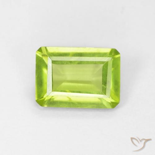 0.88ct طبيعي اخضر زاهى زبرجد, قص الزمرد, VS-SI
