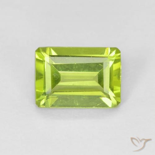 0.98ct طبيعي اخضر زاهى زبرجد, قص الزمرد, قليلا جدا