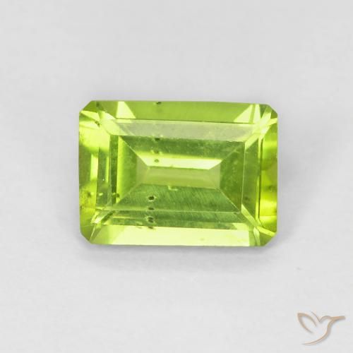 1.03ct طبيعي اخضر زاهى زبرجد, قص الزمرد, قليلا جدا