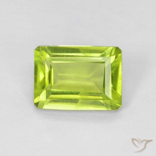 1.09ct طبيعي اخضر زاهى زبرجد, قص الزمرد, قليلا جدا