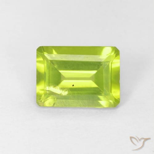 1.12ct طبيعي أخضر حيوي زبرجد, قص الزمرد, VS-SI