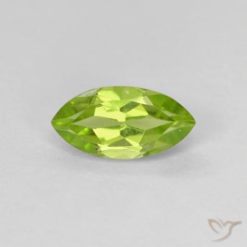 0.73ct طبيعي أخضر حيوي زبرجد, ماركيز, VVS-VS