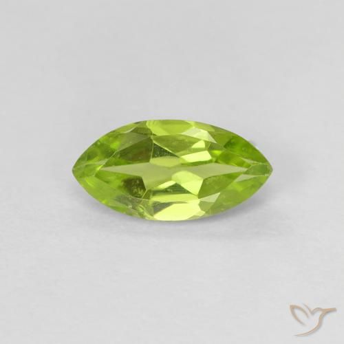 0.63ct طبيعي أخضر مصفر زبرجد, ماركيز, VVS-VS
