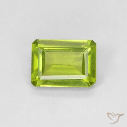 1.07ct طبيعي أخضر حيوي زبرجد, قص الزمرد, قليلا جدا