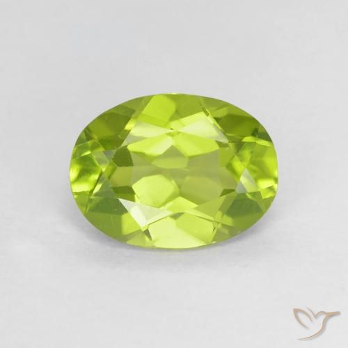 1.21ct طبيعي أخضر متوسط زبرجد, بيضوي, VVS-VS