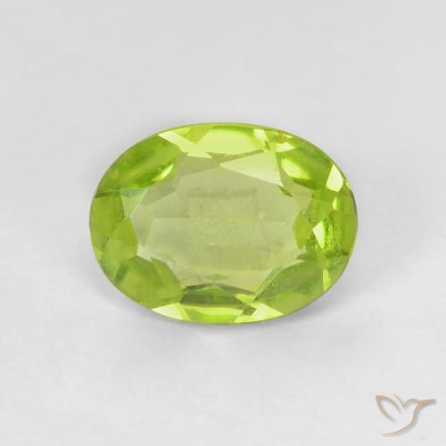 1.04ct طبيعي اخضر زاهى زبرجد, بيضوي, VVS-VS
