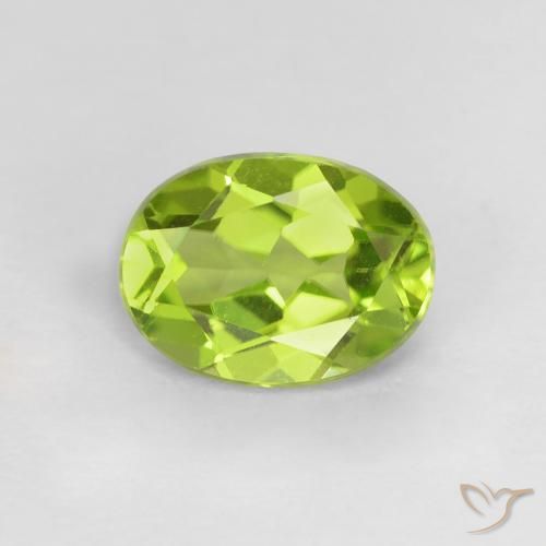 1.21ct طبيعي اخضر زاهى زبرجد, بيضوي, VVS-VS