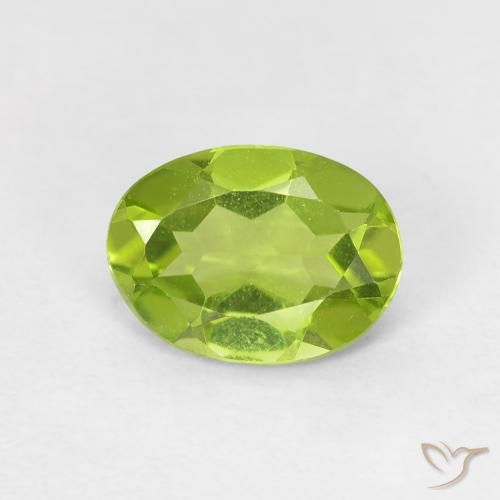 1.09ct طبيعي اخضر زاهى زبرجد, بيضوي, VVS-VS