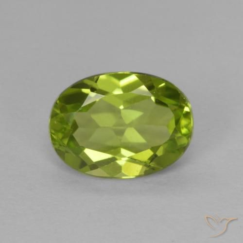 1.32ct طبيعي أخضر حيوي زبرجد, بيضوي, VVS-VS