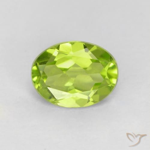 1.21ct طبيعي اخضر زاهى زبرجد, بيضوي, VVS-VS