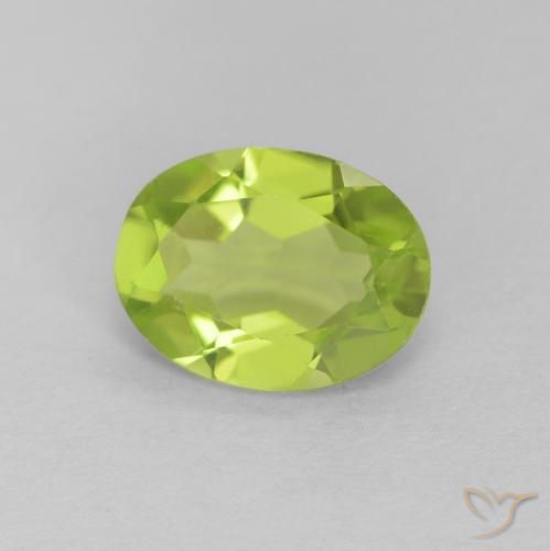 1.16ct طبيعي أخضر حيوي زبرجد, بيضوي, قليلا جدا