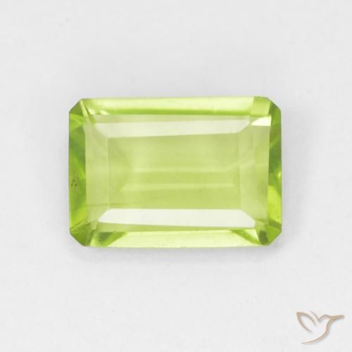 0.87ct طبيعي اخضر زاهى زبرجد, قص الزمرد, قليلا جدا