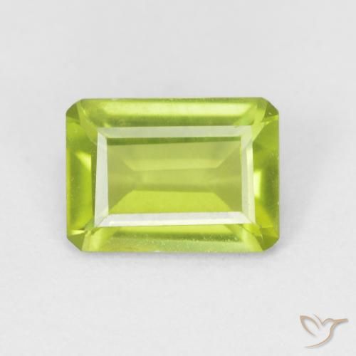 0.84ct طبيعي اخضر زاهى زبرجد, قص الزمرد, VVS