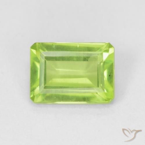 1.09ct طبيعي اخضر زاهى زبرجد, قص الزمرد, قليلا جدا