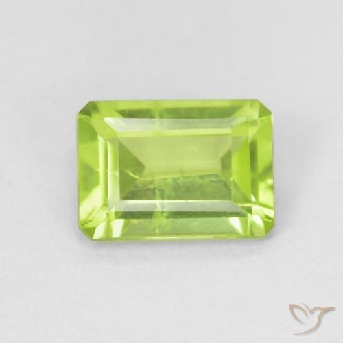 0.97ct طبيعي اخضر زاهى زبرجد, قص الزمرد, قليلا جدا