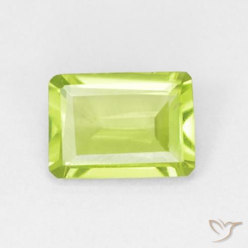 0.90ct طبيعي اخضر زاهى زبرجد, قص الزمرد, VVS