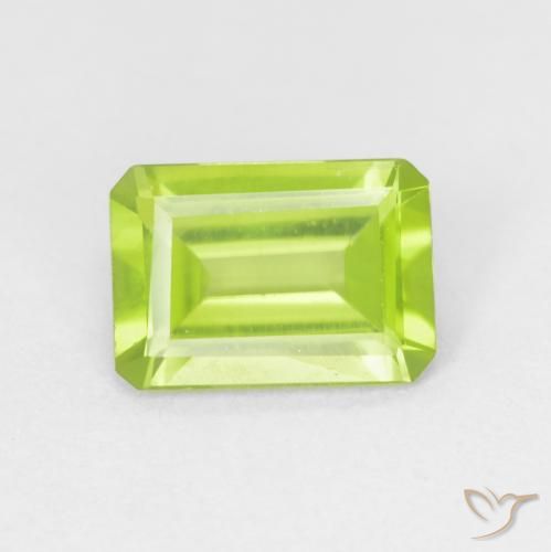 0.88ct طبيعي اخضر زاهى زبرجد, قص الزمرد, VVS
