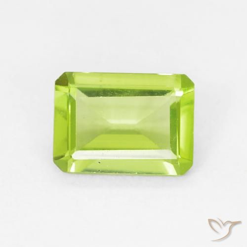 0.99ct طبيعي اخضر زاهى زبرجد, قص الزمرد, VVS-VS