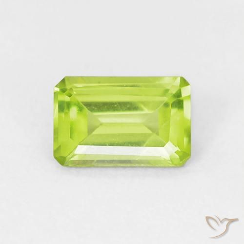 0.57ct طبيعي اخضر زاهى زبرجد, قص الزمرد, VVS-VS
