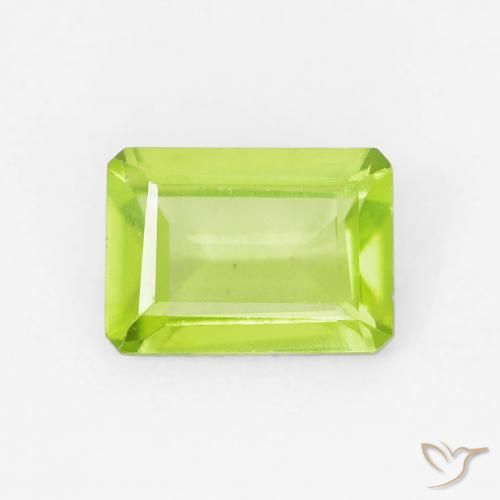 0.94ct طبيعي اخضر زاهى زبرجد, قص الزمرد, VVS-VS