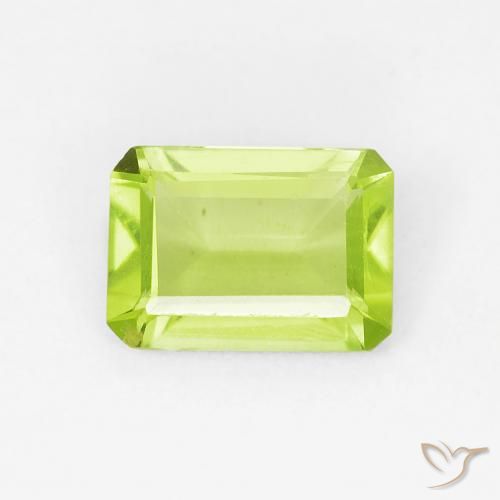0.86ct طبيعي اخضر زاهى زبرجد, قص الزمرد, VVS-VS
