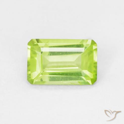 0.51ct طبيعي اخضر زاهى زبرجد, قص الزمرد, VVS-VS