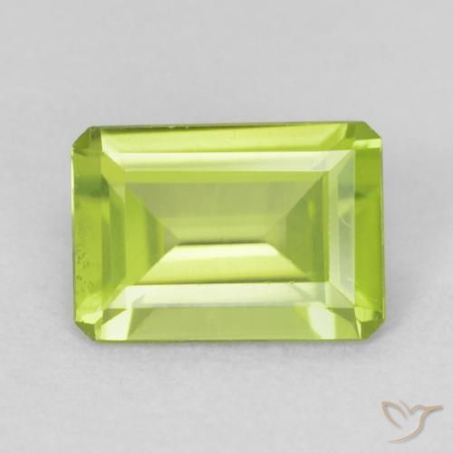 0.80ct طبيعي أخضر متوسط زبرجد, قص الزمرد, VVS