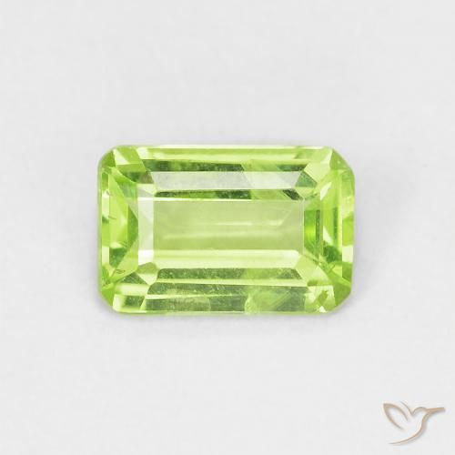 0.54ct طبيعي أخضر حيوي زبرجد, قص الزمرد, قليلا جدا