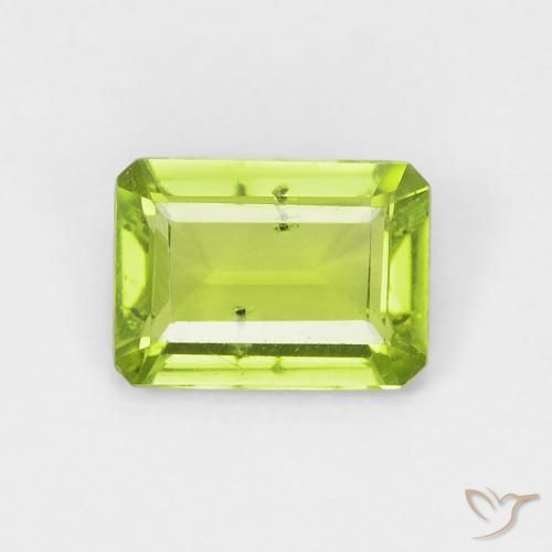 0.93ct طبيعي اخضر زاهى زبرجد, قص الزمرد, VS-SI