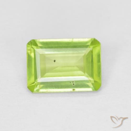 0.84ct طبيعي اخضر زاهى زبرجد, قص الزمرد, غير شفاف