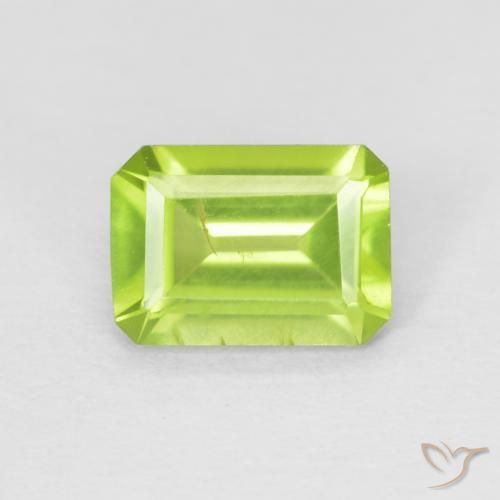 0.99ct طبيعي اخضر زاهى زبرجد, قص الزمرد, قليلا جدا