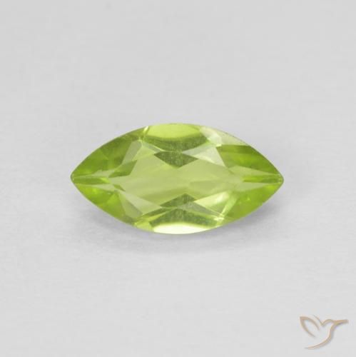0.69ct طبيعي أخضر متوسط زبرجد, ماركيز, VVS