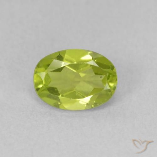 0.94ct طبيعي أخضر حيوي زبرجد, بيضوي, VVS-VS