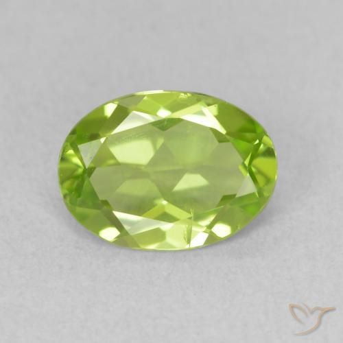 1.09ct طبيعي أخضر حيوي زبرجد, بيضوي, قليلا جدا