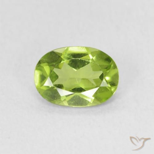 0.79ct طبيعي أخضر حيوي زبرجد, بيضوي, VVS-VS