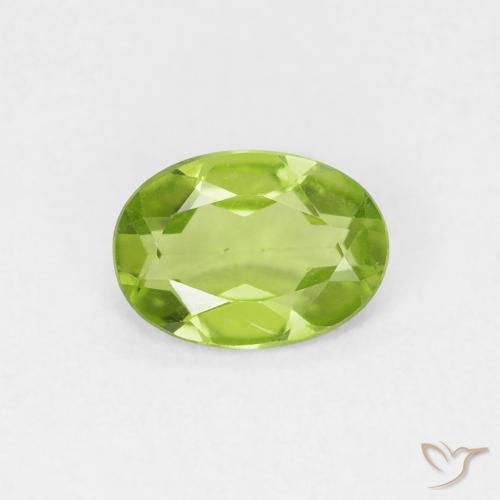0.72ct طبيعي أخضر حيوي زبرجد, بيضوي, VVS-VS, Photo A
