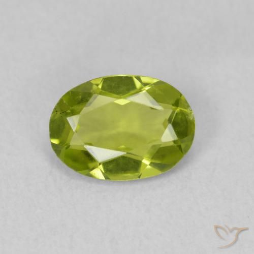 0.72ct طبيعي أخضر حيوي زبرجد, بيضوي, VVS-VS