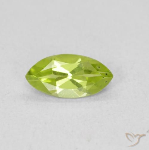 0.55ct طبيعي اخضر زاهى زبرجد, ماركيز, قليلا جدا