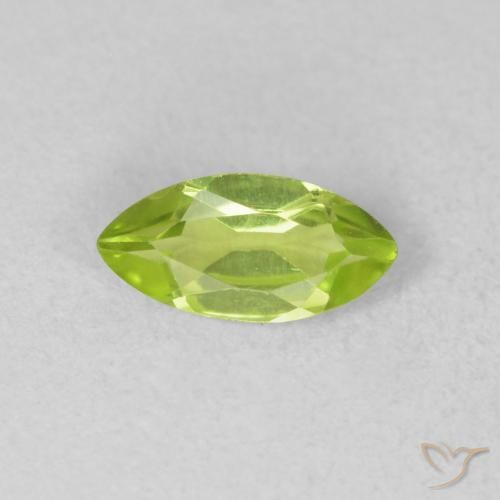 0.61ct طبيعي أخضر حيوى فاتح زبرجد, ماركيز, VVS-VS